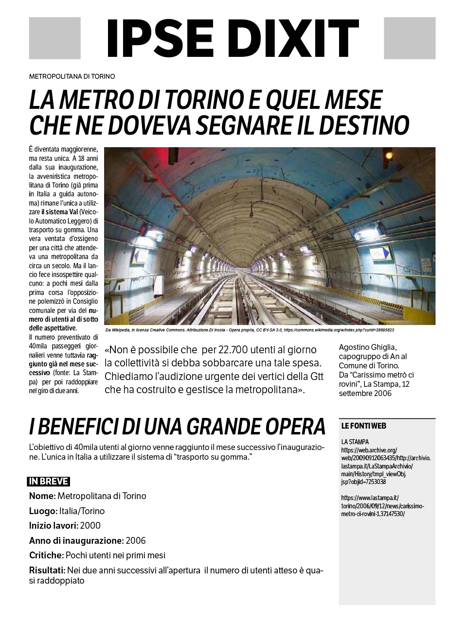 N.13 METROPOLITANA DI TORINO IT 960